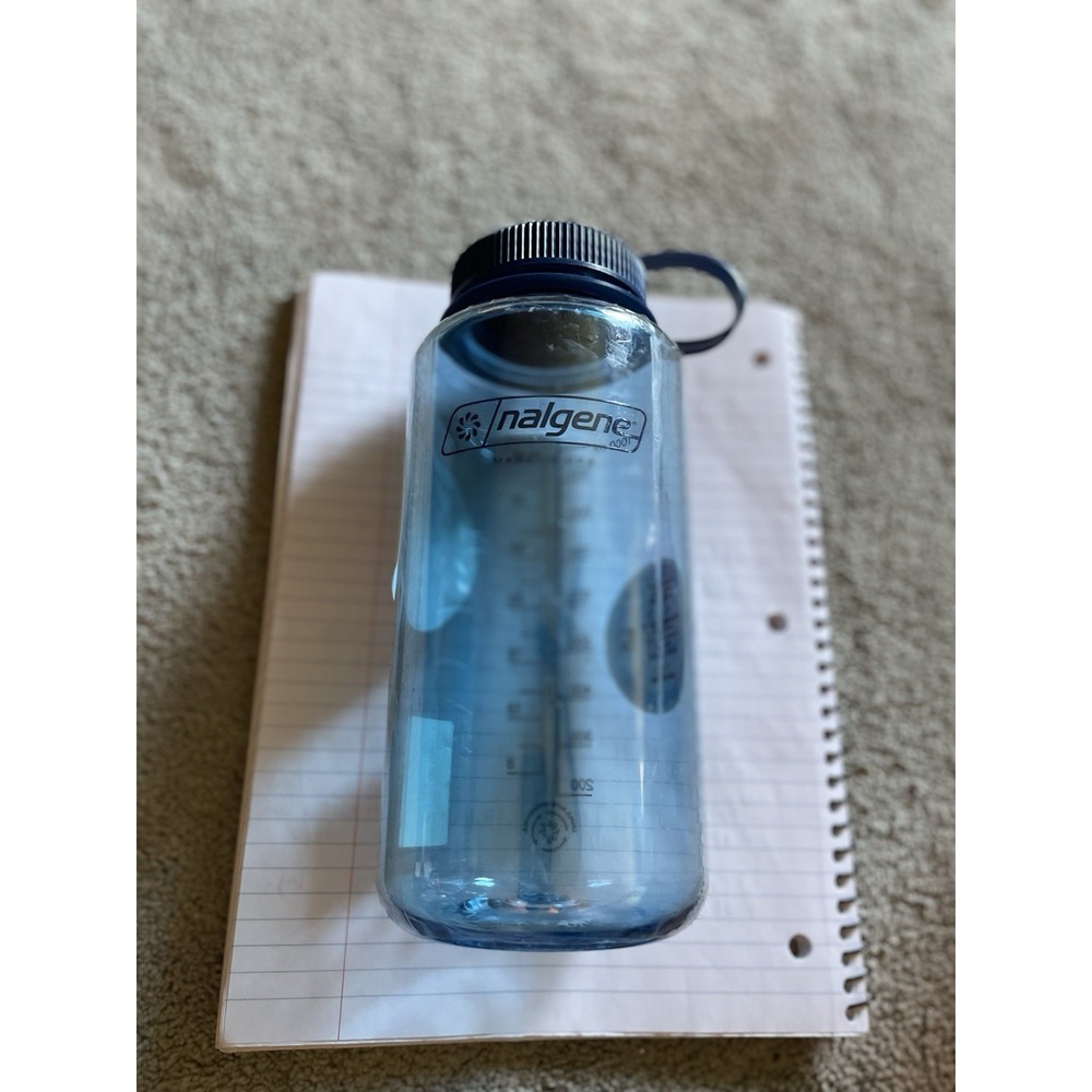 Nalgene Sustain 32 oz Wide Mouth Water Bottle Baby Blue BPA Free NEW